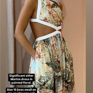 Floral Maxi Skirt with Tropical Print